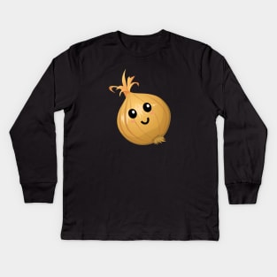 Cute Onion Kids Long Sleeve T-Shirt